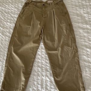 Anthropologie cargo pants Button Fly Size 30 -Hardly worn Beige/Tan